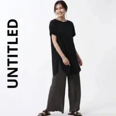 UNTITLED ドライタッチコットンプルオーバー 背中開きスリットのサムネイル
