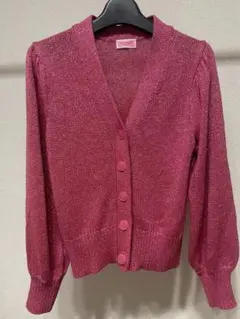 kate spade ピンクラメカーディガン 長袖