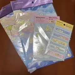 モスバーガー×すみっコぐらし ペーパークラフト2個&シール＆ばんそうこう