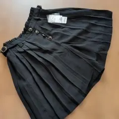 タグ付き未使用　黒 プリーツデザイン キュロット