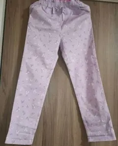 千趣会　薄紫色 花柄 ロングパンツ