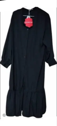 新品　しまむら　komachi　aimee que ブラック　ワンピース