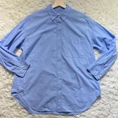 グリーンレーベルリラクシング 長袖シャツ 青系 ブルー レディース トップス