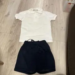 お受験対策　半袖ポロシャツ、運動用の半袖シャツ＋ショートパンツのセット　120