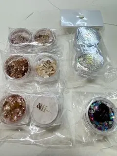 ネイルパーツ まとめ売り グリッター シェル オーロラ 高品質 大量セット