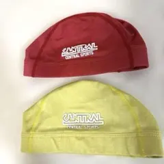 セントラル水泳帽　赤　黄　L2枚