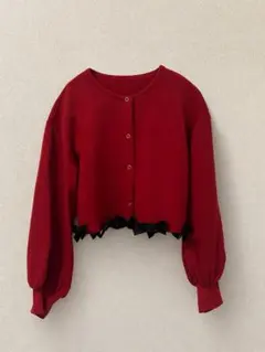 【タグ付き新品】 MerryJenny リボンたっぷりスナップカーディガンのサムネイル