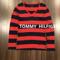 TOMMY HILFIGER トミーヒルフィガー 赤×紺　ボーダーカットソー