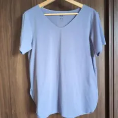 UNIQLO　エアリズムシームレスVネックロングT　ラベンダー色　サイズM