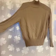 PoshAlma コットン85%カシミア15%ニットSサイズ　グレージュ