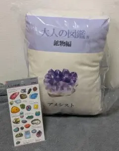 【新品未開封】アベイル 大人の図鑑 鉱物編 クッション ＆ シールのサムネイル
