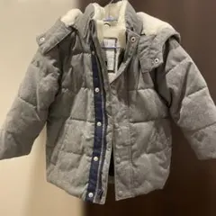 グレー フード付き ダウン コート GAP