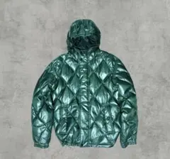 00's old uniqlo ダイヤ キルト ダウン ジャケット グリーン