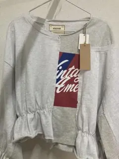 【etsinta × CIAOPANIC TYPY】フリル付きリメイクスウェット