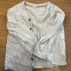 H&M ライトグレー カーディガン 98