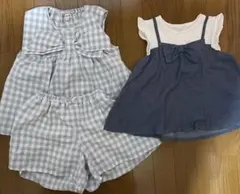 SHOO・LA・RUE チェック柄上下セットアップ130 西松屋チュニック