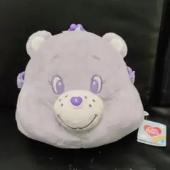 m*o様 ケアベア フェイス BIGがまぐち　紫　ラウンドワン限定
