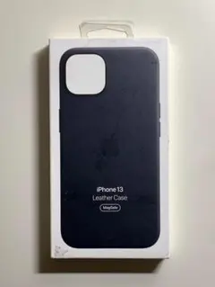 【新品】純正 iPhone 13 レザーケース・ミッドナイト①