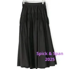 2025 スピックアンドスパン　コットンナイロンギャザースカート　36
