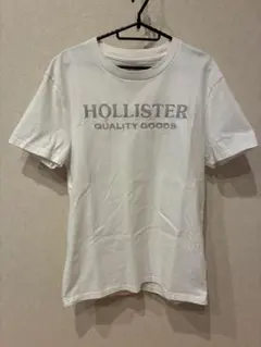 HOLLISTER ロゴ刺繍 半袖Tシャツ ホワイトのサムネイル
