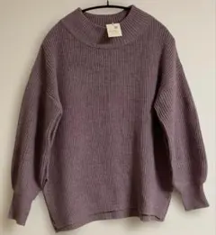 新品未使用　earth music&ecology リブ編み長袖セーター