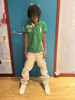 AKM×Wrangler ダメージ加工フレアパンツ　swag y2kのサムネイル