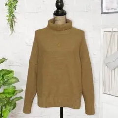 ニコアンド【F】タートルネックシンプルニット　セーター　ゆるだぼ　オーバーサイズ