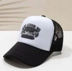 キャップ 野球帽 メッシュキャップ 帽子 黒 ブラックアメカジ　メンズレディース