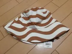 ユニクロ　マリメッココラボ　ストライプ バケットハット ワンサイズ