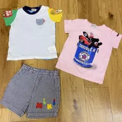 MIKIHOUSE 半袖Tシャツ2枚・ショートパンツセット