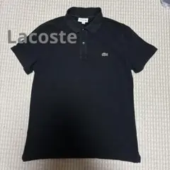 LACOSTE ラコステ ポロシャツ 半袖 ブラック Mサイズ ワニロゴ - メルカリ