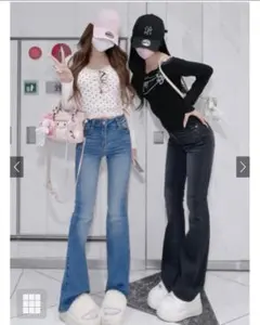 grl ハイウエストフレアデニムパンツ[cu498]のサムネイル