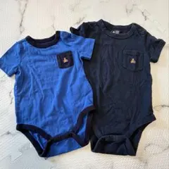 GAP 60 80 ロンパース 2枚セット