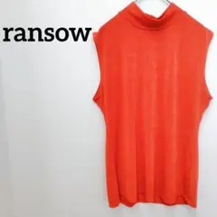 希少✨ransow 【フリー】 オレンジ ノースリーブ カットソー
