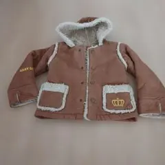 BABY DOLL フリース付きコート ブラウン