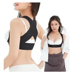 クロスベルト 背筋補正 サポート インナー ブラ サポーター Lサイズ