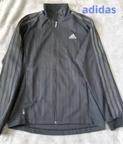 【未使用】adidas トラックジャケット　グラデーションライン　黒　Sサイズ