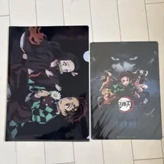 鬼滅の刃　クリアファイル　下敷き　2点セット