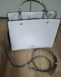 kate spade パイソンハンドバッグ