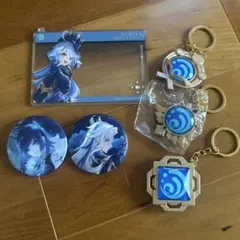 原神 グッズセット フリーナ 神の目 アクリルボード 缶バッジのサムネイル