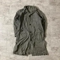 40s ごま塩 ブラックシャンブレー アトリエコート