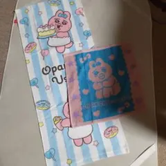 おぱんちゅうさぎタオルとハンドタオルセット
