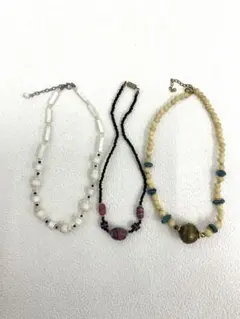 50.299【ネックレス　3本セット】ヴィンテージ　アンティーク