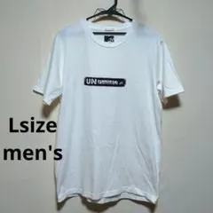 GUジーユー　MTV UNPLUGGED　メンズ半袖白Tシャツ　Lサイズ