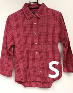 BURBERRY LONDON チェック柄 長袖シャツ ピンク S