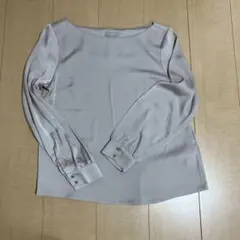 H&M 長袖ブラウス S ライトグレー