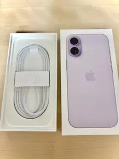 Apple iPhone 17 空箱 【パープル】 付属充電ケーブル付き