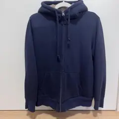UNIQLO ボアスウェットフルジップパーカー ネイビー