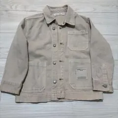 ZARA ザラキッズ　kids デニムジャケット　アイボリー　ホワイト