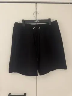 ファミリーマート スウェットショートパンツ くろ L ファミマ